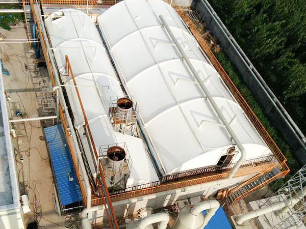 氟碳纤维膜式污水池加盖的设计及特点分析