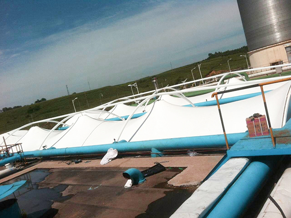 污水池加盖膜材的施工